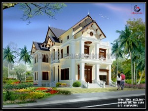 Mẫu biệt thự 2 tầng đẹp tại Bình Dương